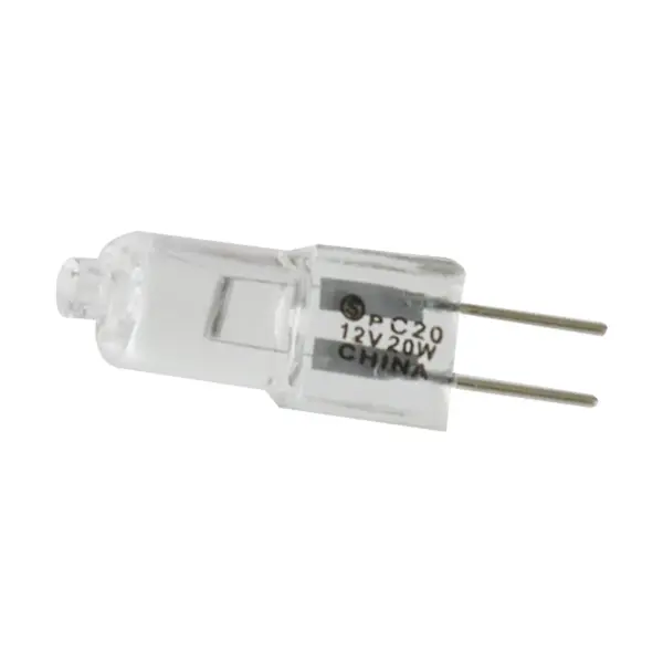 20 Watt - Halogen - T3 - Clear - 2000 Average rated hours - 300 Lumens - Bi Pin G4 base - 12 Volt - alternate view