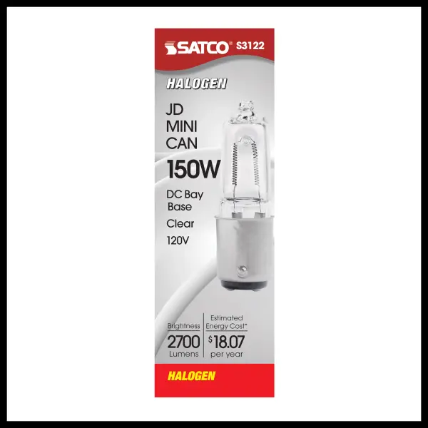 150 Watt - Halogen - T4 1/2 - Clear - 2000 Average rated hours - 2700 Lumens - DC Bay base - 120 Volt - Image 3