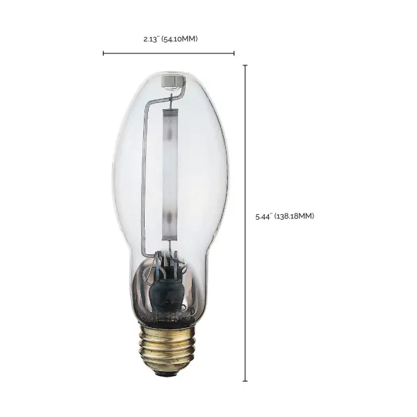 70 Watt - High Pressure Sodium HID - Medium base - ED17 - Clear - 22 CRI - 2100K - Image 10