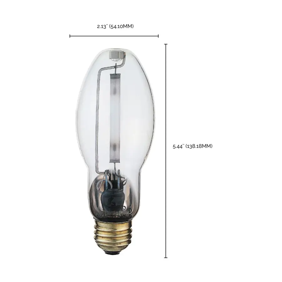 70 Watt - High Pressure Sodium HID - Medium base - ED17 - Clear - 22 CRI - 2100K - Image 10