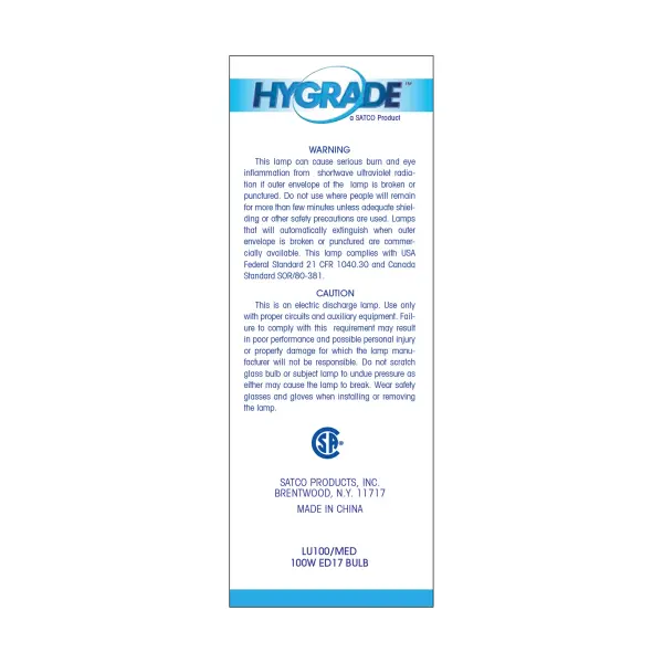 100 Watt - High Pressure Sodium HID - Medium base - ED17 - Clear - 22 CRI - 2100K - Image 5