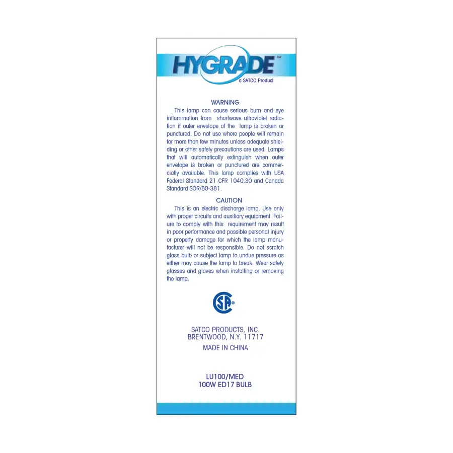 100 Watt - High Pressure Sodium HID - Medium base - ED17 - Clear - 22 CRI - 2100K - Image 5
