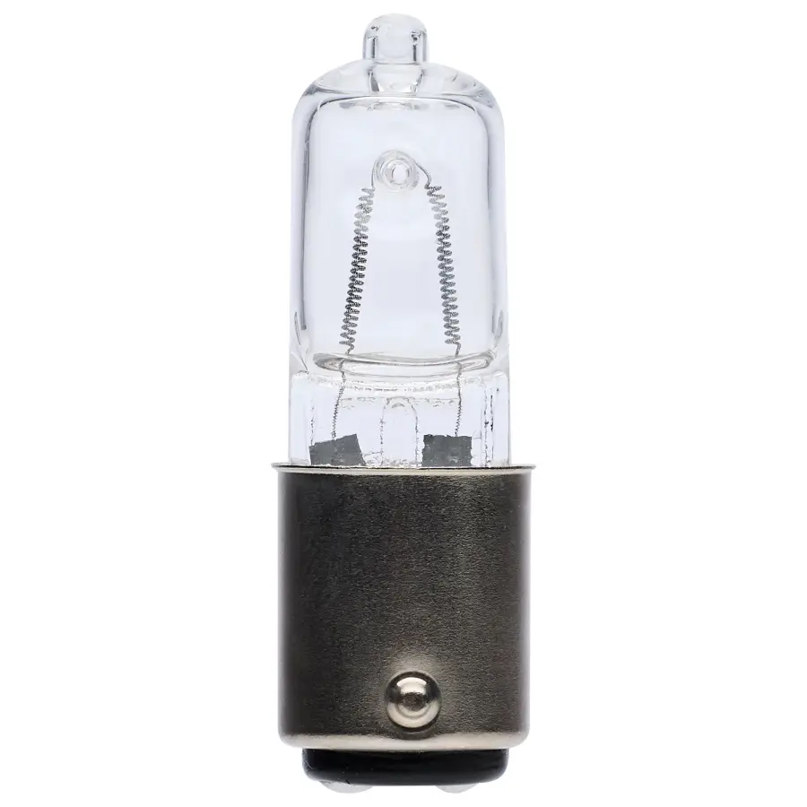 100 Watt - Halogen - T4 - Clear - 2000 Average rated hours - 1700 Lumens - DC Bay base - 120 Volt - Image 1