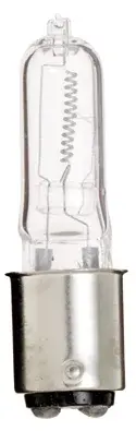 75 Watt - Halogen - T4 - Clear - 2000 Average rated hours - 1250 Lumens - DC Bay base - 120 Volt - Image 1
