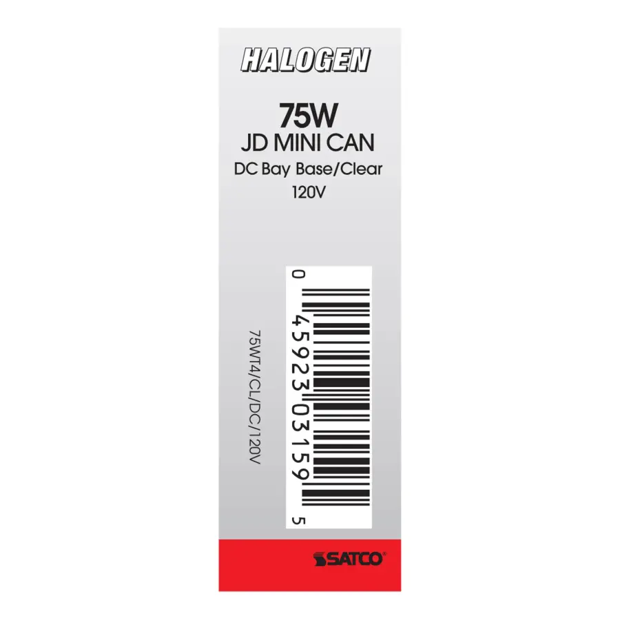75 Watt - Halogen - T4 - Clear - 2000 Average rated hours - 1250 Lumens - DC Bay base - 120 Volt - Image 4