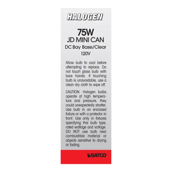 75 Watt - Halogen - T4 - Clear - 2000 Average rated hours - 1250 Lumens - DC Bay base - 120 Volt - Image 5