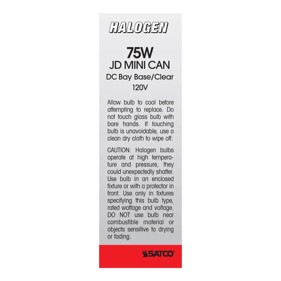 75 Watt - Halogen - T4 - Clear - 2000 Average rated hours - 1250 Lumens - DC Bay base - 120 Volt - Image 5