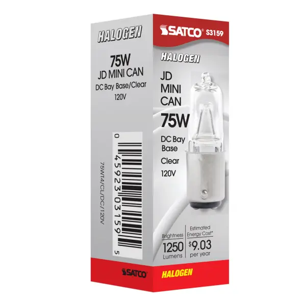 75 Watt - Halogen - T4 - Clear - 2000 Average rated hours - 1250 Lumens - DC Bay base - 120 Volt - Image 8