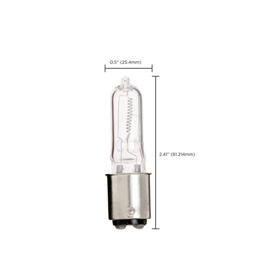 75 Watt - Halogen - T4 - Clear - 2000 Average rated hours - 1250 Lumens - DC Bay base - 120 Volt - Image 9