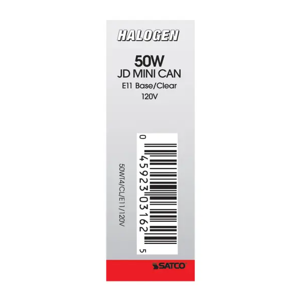 50 Watt - Halogen - T4 - Clear - 2000 Average rated hours - 750 Lumens - Mini Candelabra base - 120 Volt - Image 5