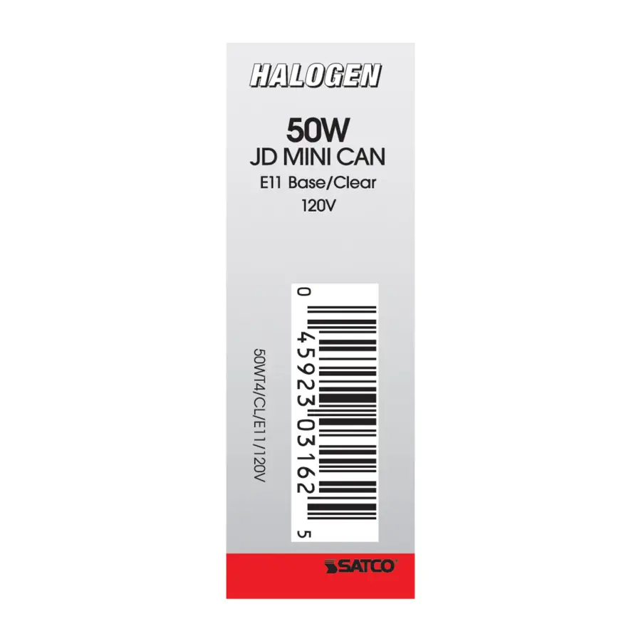 50 Watt - Halogen - T4 - Clear - 2000 Average rated hours - 750 Lumens - Mini Candelabra base - 120 Volt - Image 5