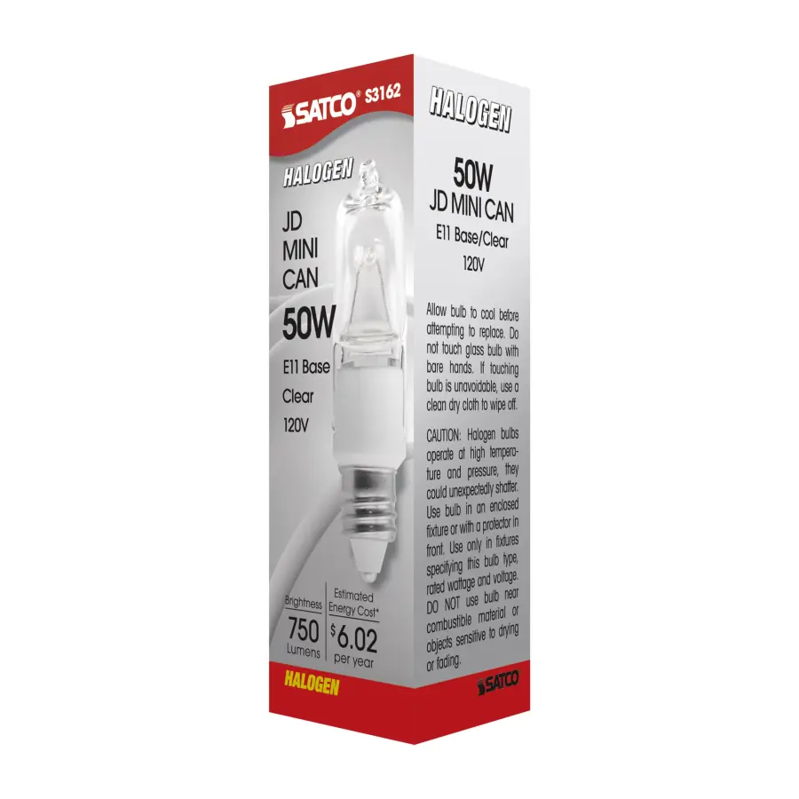 50 Watt - Halogen - T4 - Clear - 2000 Average rated hours - 750 Lumens - Mini Candelabra base - 120 Volt - Image 6