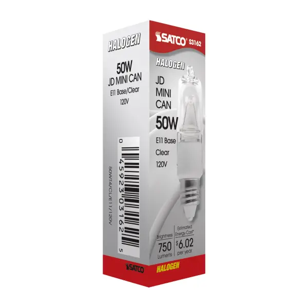 50 Watt - Halogen - T4 - Clear - 2000 Average rated hours - 750 Lumens - Mini Candelabra base - 120 Volt - Image 7
