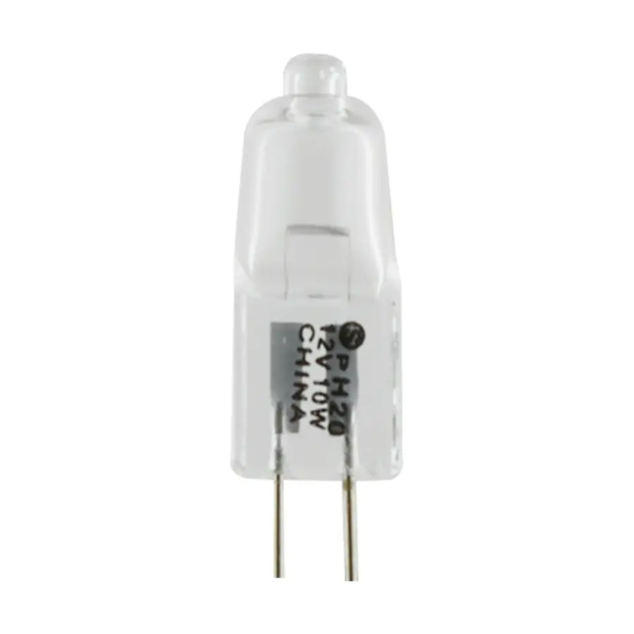10 Watt - Halogen - T3 - Clear - 2000 Average rated hours - 120 Lumens - Bi Pin G4 base - 12 Volt - Image 1