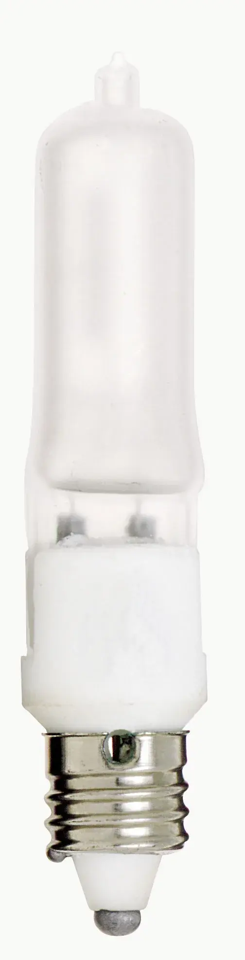 500 Watt - Halogen - T4 - Frosted - 2000 Average rated hours - 7650 Lumens - Mini Candelabra base - 120 Volt