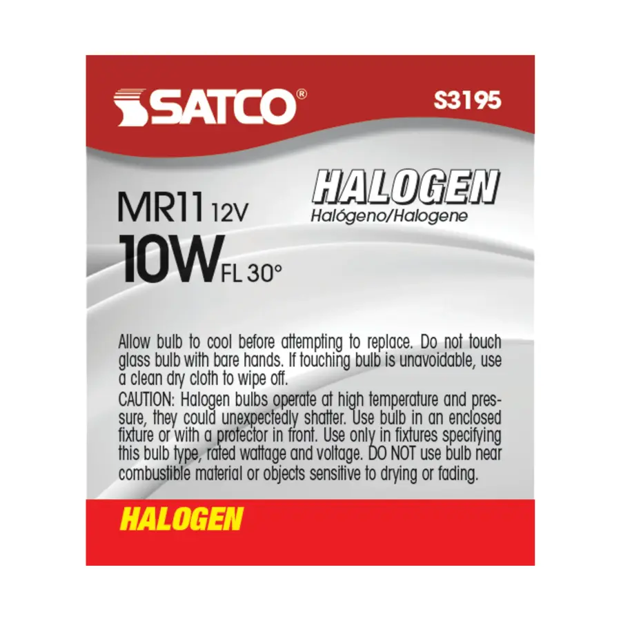 10 Watt - Halogen - MR11 - 2000 Average rated hours - Sub Miniature 2 Pin base - 12 Volt - Image 3