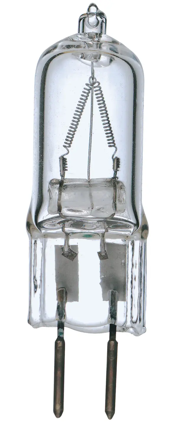 25 Watt - Halogen - T4 - Clear - 2000 Average rated hours - 210 Lumens - Bi Pin GY6.35 base - 120 Volt