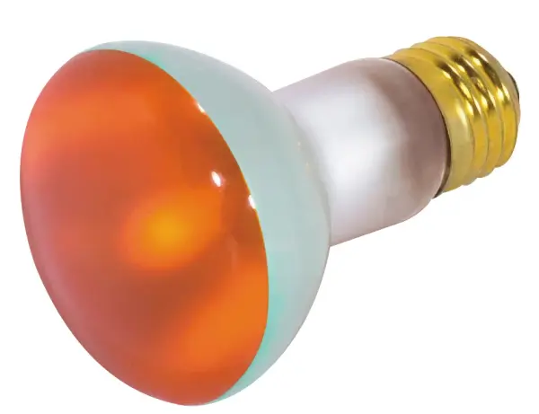 50 Watt R20 Incandescent - Amber - 2000 Average rated hours - Medium base - 130 Volt