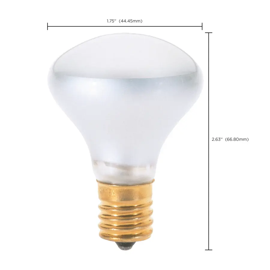 25 Watt R14 Incandescent - Frost - 1500 Average rated hours - 135 Lumens - Intermediate base - 120 Volt - Image 8