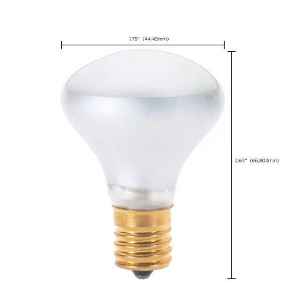 40 Watt R14 Incandescent - Clear - 1500 Average rated hours - 300 Lumens - Intermediate base - 120 Volt - Image 8