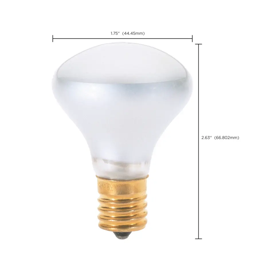 40 Watt R14 Incandescent - Clear - 1500 Average rated hours - 300 Lumens - Intermediate base - 120 Volt - Image 8