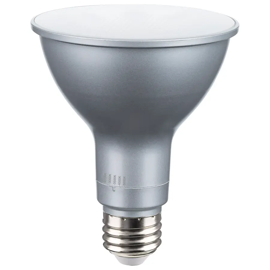 15 Watt PAR30LN High Lumen LED - Long Neck - 27K/30K/35K/40K/50K CCT Selectable - Medium Base - 120 Volt - Image 1