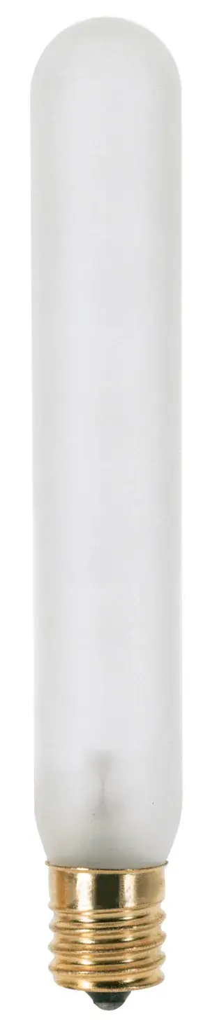 20 Watt T6 1/2 Incandescent - Frost - 1500 Average rated hours - 140 Lumens - Intermediate base - 130 Volt