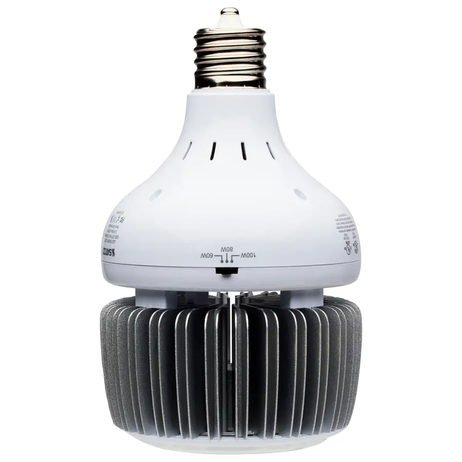 60/80/100 Wattage Selectable - LED - Hi-Bay - Type B - Ballast Bypass - Mogul Extended - 4000K - 100V-277V - 250W-300W Metal Halide Replacement - Image 1