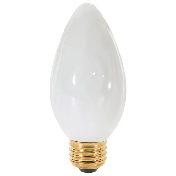 25 Watt F15 Incandescent - White - 1500 Average rated hours - 160 Lumens - Medium base - 120 Volt