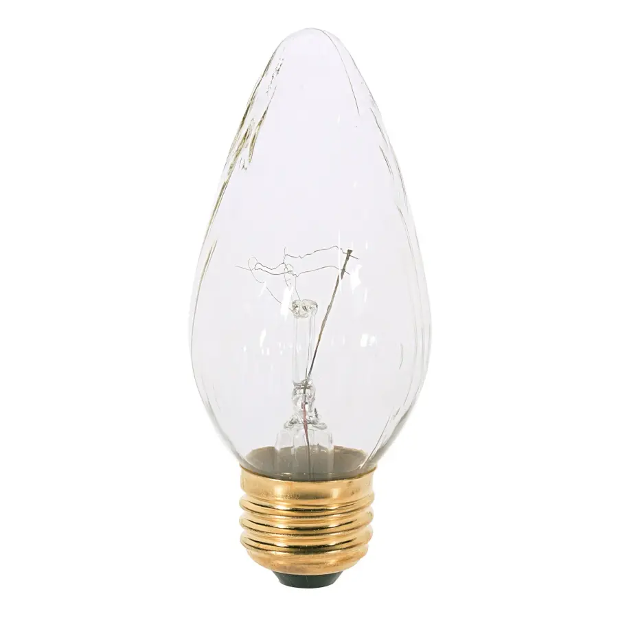 25 Watt F15 Incandescent - Aurora - 1500 Average rated hours - 165 Lumens - Medium base - 120 Volt