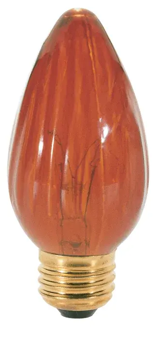 40 Watt F15 Incandescent - Amber - 1500 Average rated hours - Medium base - 120 Volt - Image 1
