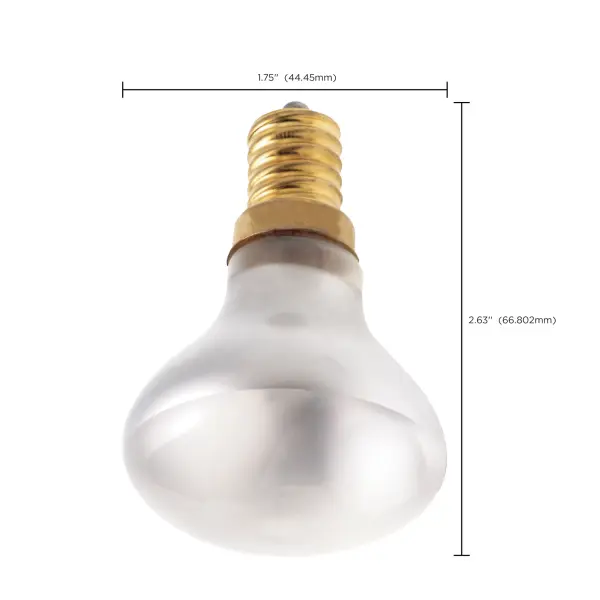 40 Watt R14 Incandescent - Frost - 1500 Average rated hours - 280 Lumens - European base - 130 Volt - Image 8