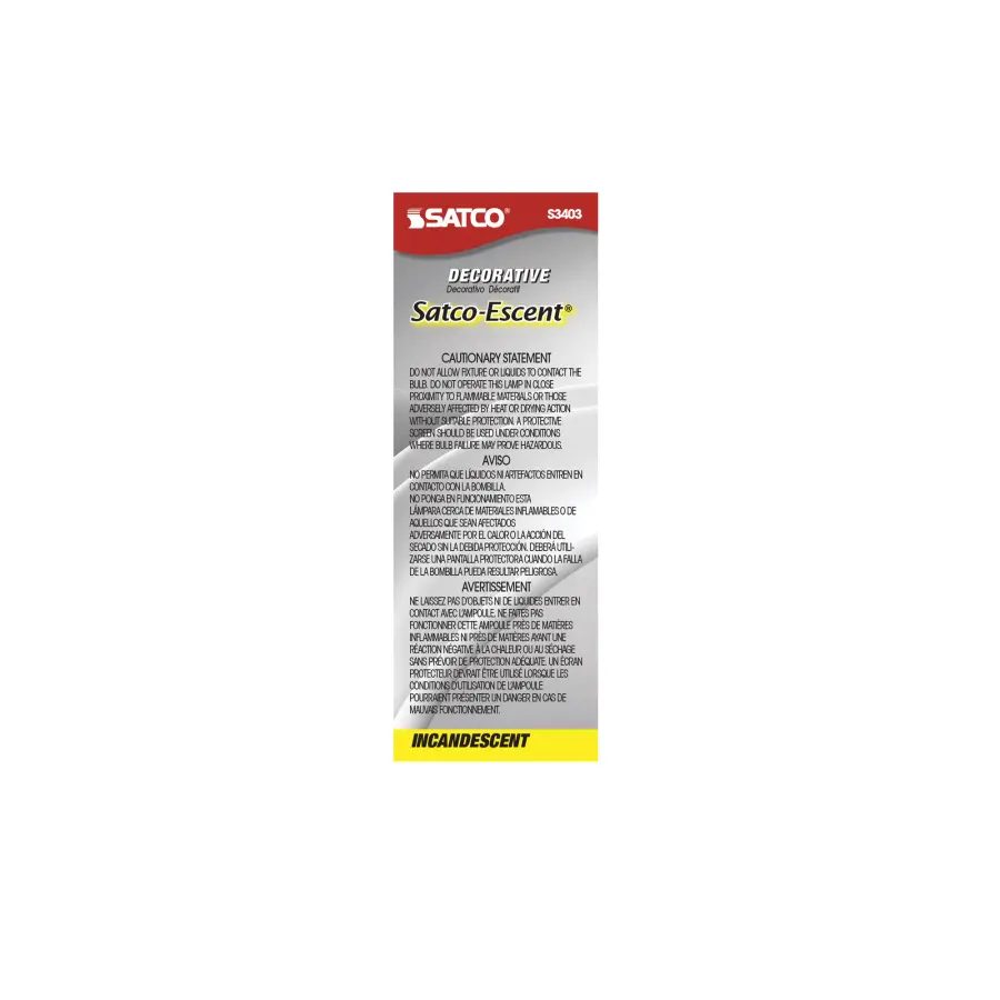 25 Watt C11 Incandescent - Spun White - 4000 Average rated hours - 160 Lumens - Candelabra base - 120 Volt - Image 3