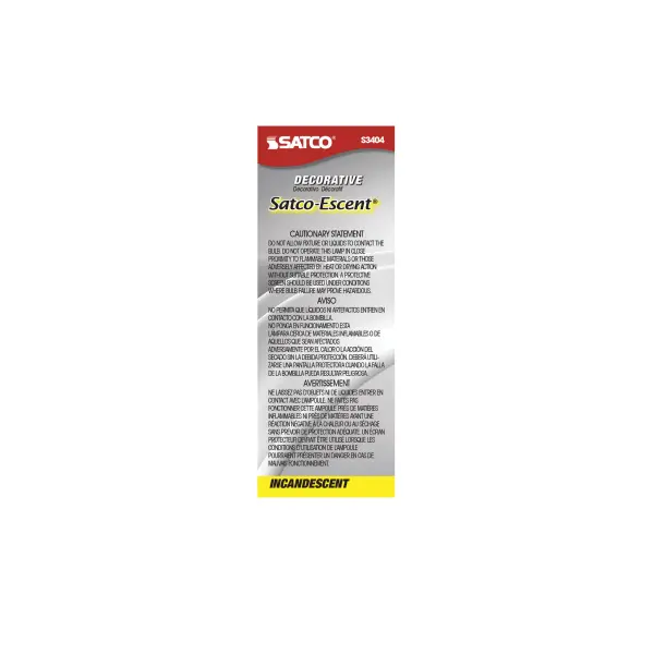 40 Watt C11 Incandescent - Spun White - 4000 Average rated hours - 316 Lumens - Candelabra base - 120 Volt - Image 3
