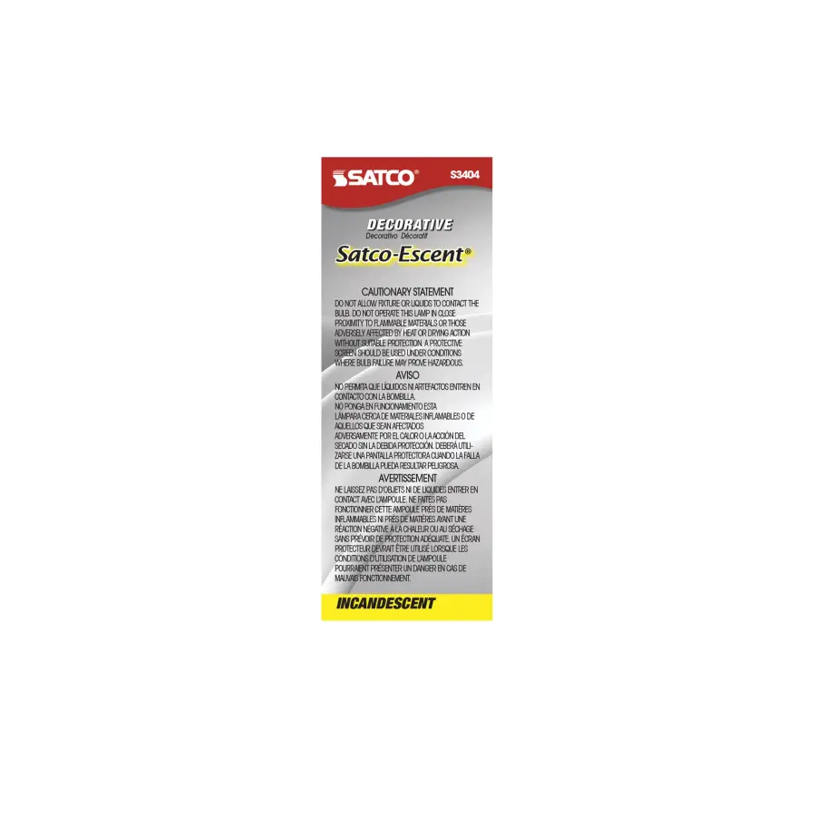 40 Watt C11 Incandescent - Spun White - 4000 Average rated hours - 316 Lumens - Candelabra base - 120 Volt - Image 3