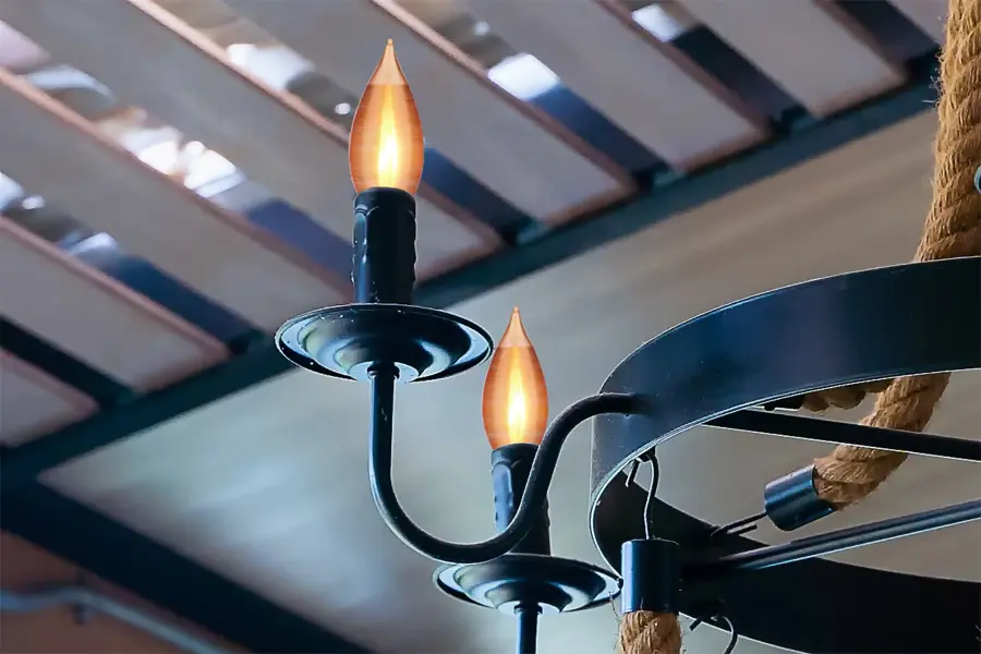 25 Watt C11 Incandescent - Spun Amber - 4000 Average rated hours - Candelabra base - 120 Volt - Image 10