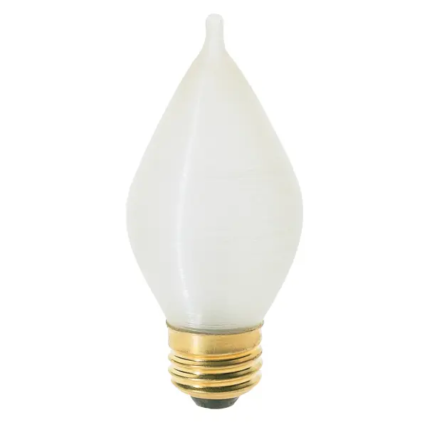 40 Watt C15 Incandescent - Spun White - 4000 Average rated hours - 316 Lumens - Medium base - 120 Volt