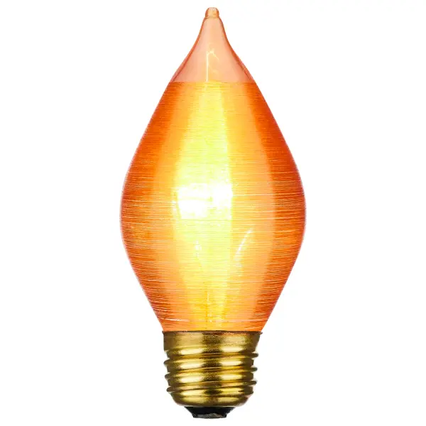 40 Watt C15 Incandescent - Spun Amber - 4000 Average rated hours - Medium base - 120 Volt - alternate view