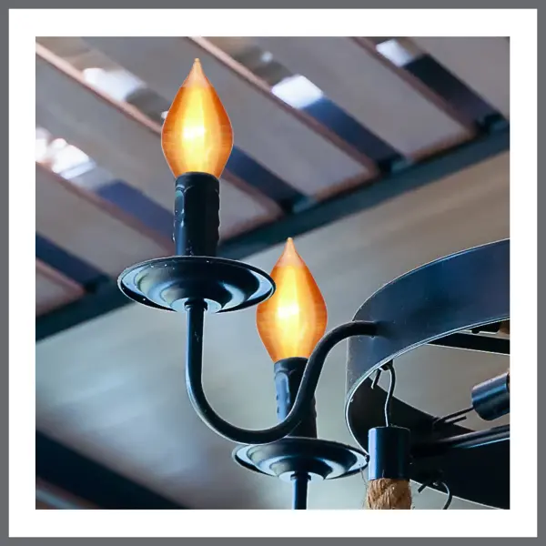 40 Watt C15 Incandescent - Spun Amber - 4000 Average rated hours - Medium base - 120 Volt - Image 9