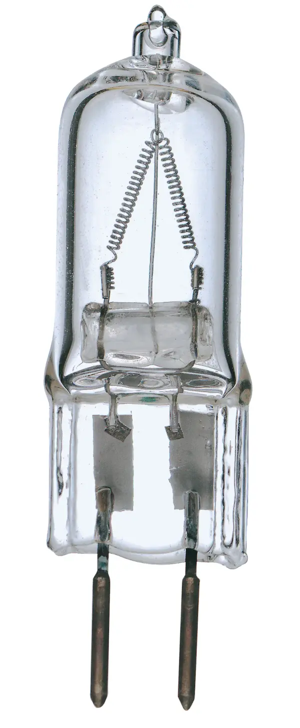 100 Watt - Halogen - T4 - Clear - 2000 Average rated hours - 1700 Lumens - Bi Pin GY6.35 base - 120 Volt - Card