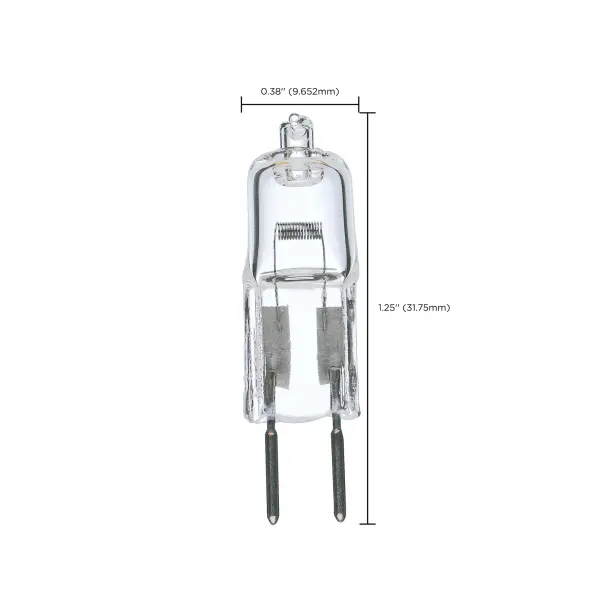 10 Watt - Halogen - T3 - Clear - 2000 Average rated hours - 120 Lumens - Bi Pin G4 base - 12 Volt - Carded - Image 5