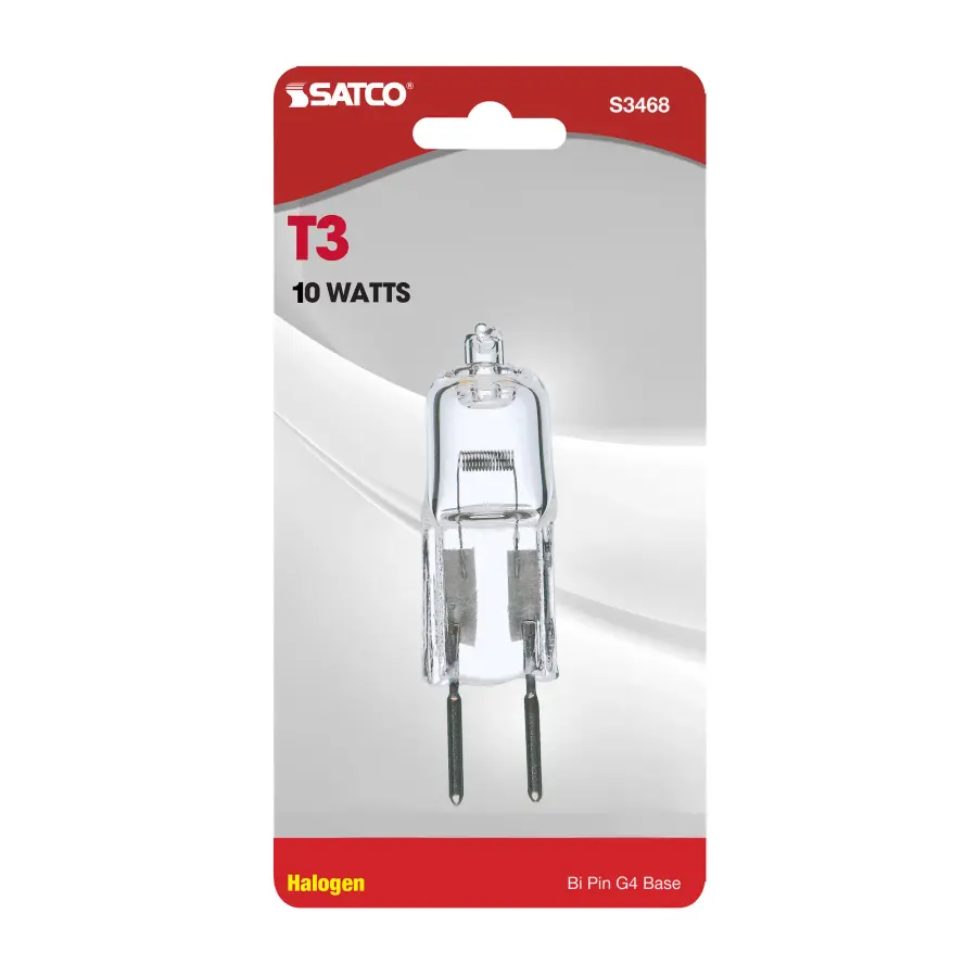 20 Watt - Halogen - T3 - Clear - 2000 Average rated hours - 300 Lumens - Bi Pin G4 base - 12 Volt - Carded - Image 2