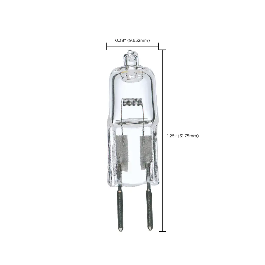20 Watt - Halogen - T3 - Clear - 2000 Average rated hours - 300 Lumens - Bi Pin G4 base - 12 Volt - Carded - Image 5