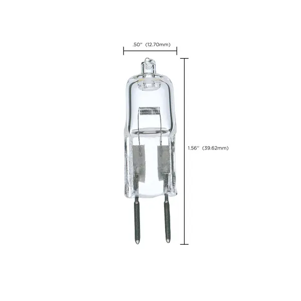 35 Watt - Halogen - T4 - Clear - 2000 Average rated hours - 595 Lumens - Bi Pin GY6.35 base - 12 Volt - Carded - Image 10