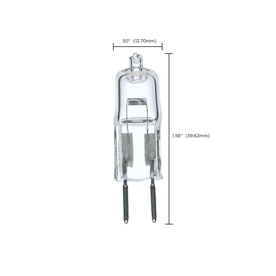 35 Watt - Halogen - T4 - Clear - 2000 Average rated hours - 595 Lumens - Bi Pin GY6.35 base - 12 Volt - Carded - Image 10