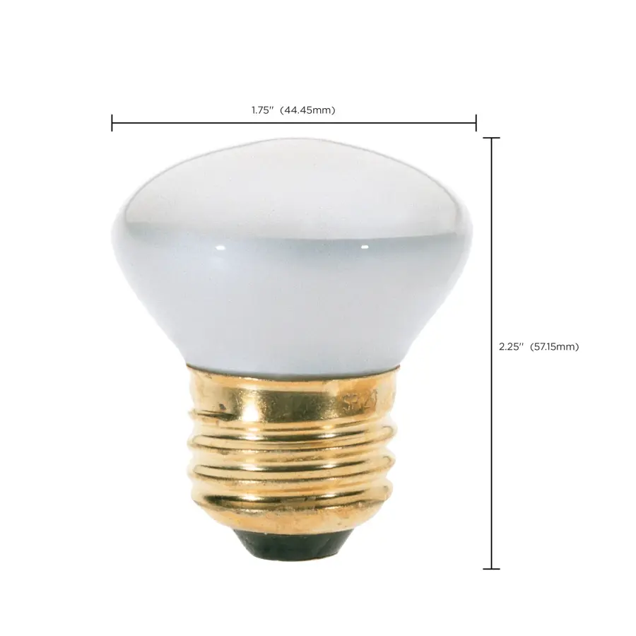 25 Watt R14 Stubby Incandescent - Clear - 1500 Average rated hours - 135 Lumens - Medium base - 120 Volt - Image 8