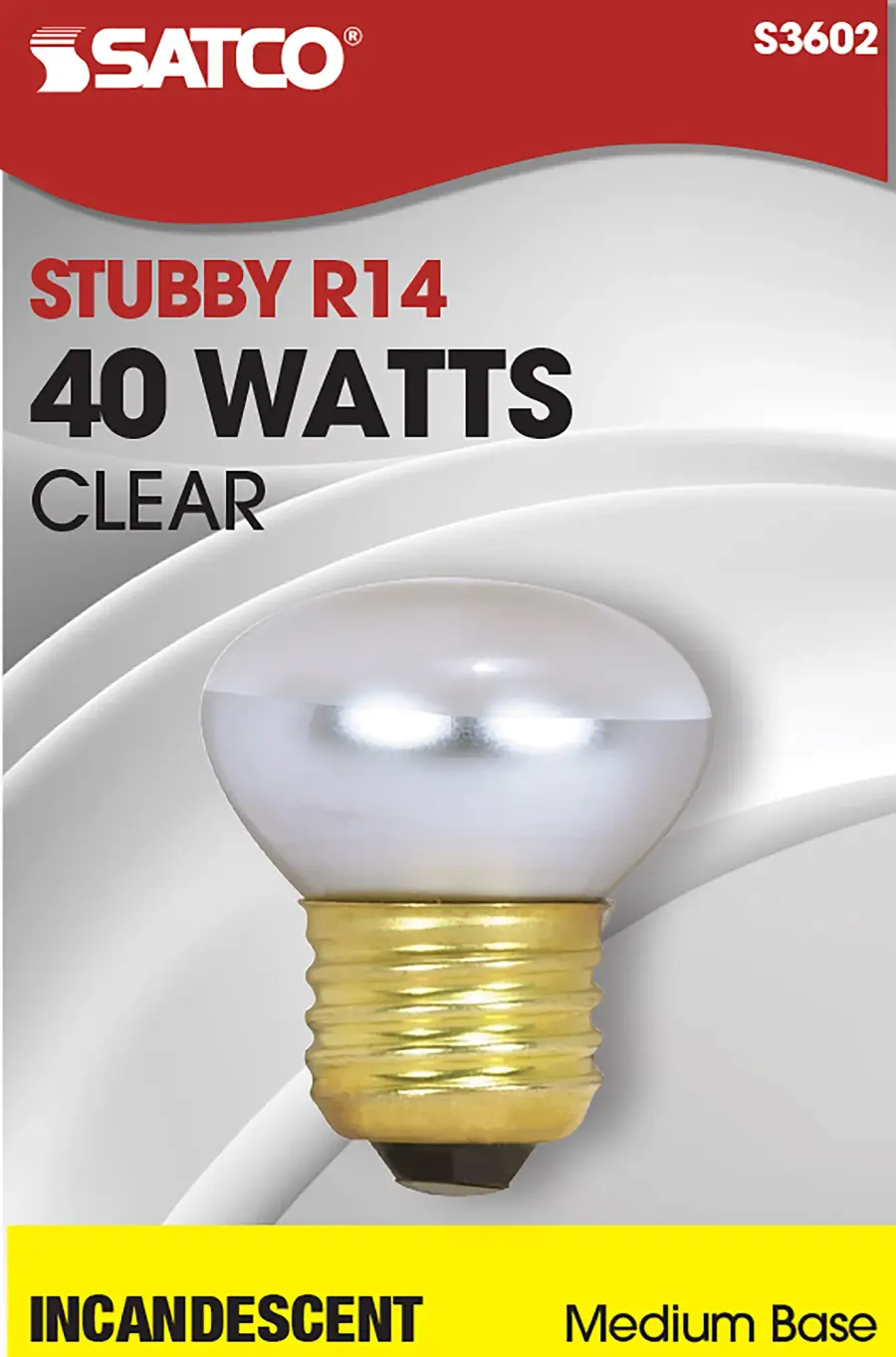 40 Watt R14 Stubby Incandescent - Clear - 1500 Average rated hours - 280 Lumens - Medium base - 120 Volt - Image 8