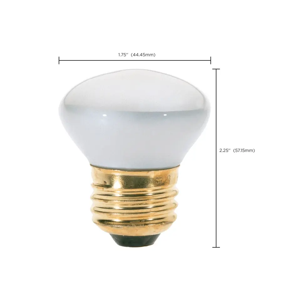 40 Watt R14 Stubby Incandescent - Clear - 1500 Average rated hours - 280 Lumens - Medium base - 120 Volt - Image 9