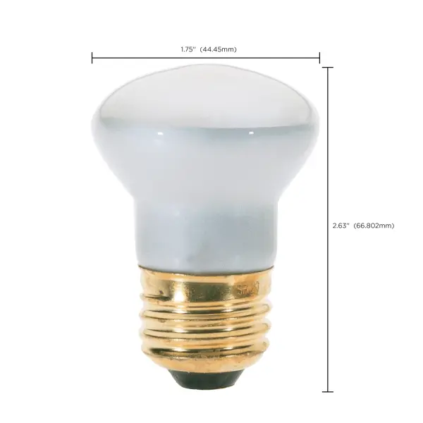 40 Watt R14 Incandescent - Clear - 1500 Average rated hours - 280 Lumens - Medium base - 120 Volt - Image 8