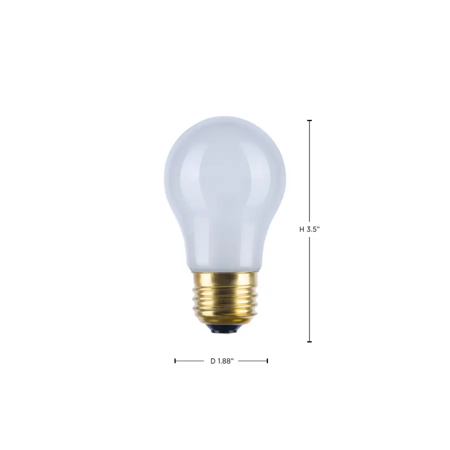 40 Watt A15 Incandescent - Frost - Appliance Lamp - 2500 Average rated hours - 290/217 Lumens - Medium base - 130/120 Volt - Carded - Image 5